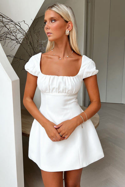 Arlette Mini Dress - White Thats So Fetch US Arlette Mini Dress - White Thats So Fetch US