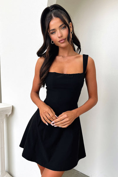 smart black dress SALE- SIR the Label Manifesto Sleeve Midi Dress – The Dress Nook main image 0