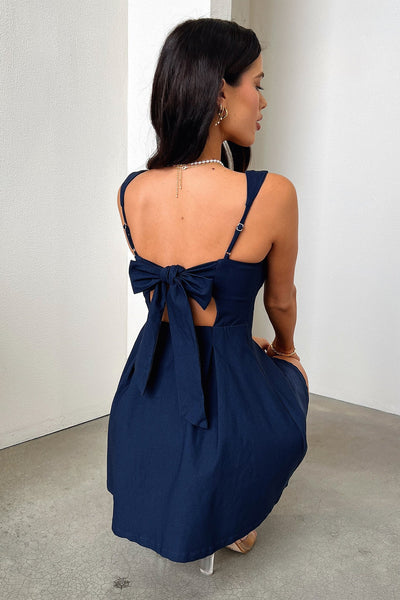 Mini Dress Navy Bransley Dress Size 2