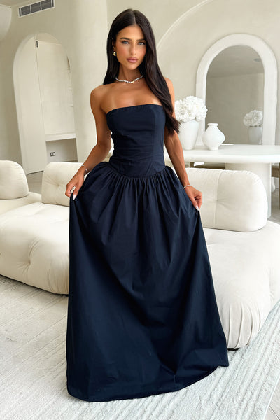 Iridessa Strapless Maxi Dress - Navy Iridessa Strapless Maxi Dress - Navy