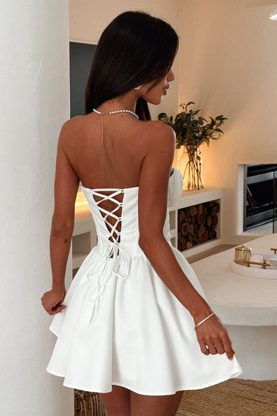 Jetta Strapless Corset Mini Dress - White 4 Jetta Strapless Corset Mini Dress - White 4