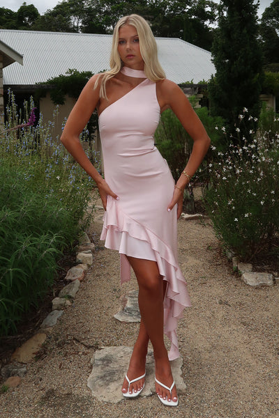 one shoulder pink ruffle dress Prom | Formal Dress | Maxi Dress | Prom Gown | | 2 | Kara Satin Maxi Dress - Pink Sale Dresses and Skirts plus size burgundy dress shoulder sleeves Size:XS tall