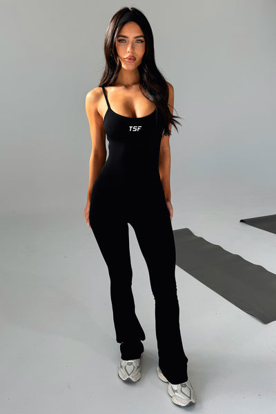 Lawson Flare Jumpsuit - Black – Thats So Fetch US