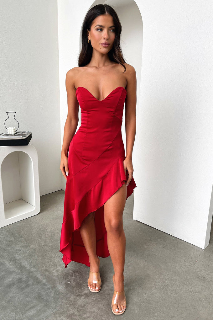 Leora Maxi Dress - Red