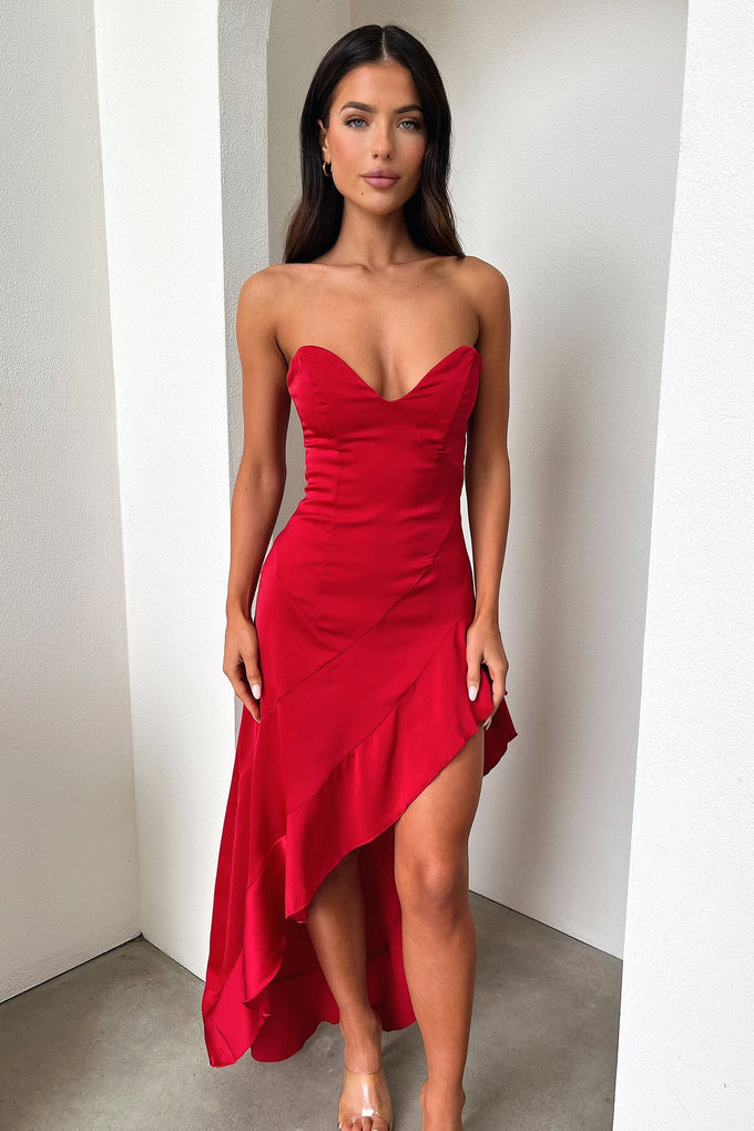 Leora Maxi Dress - Red