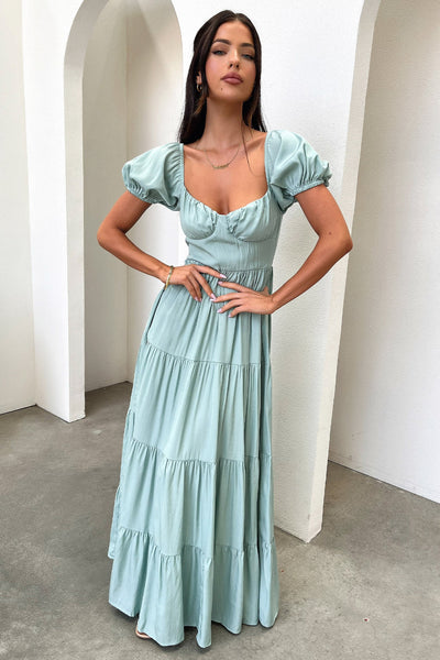 Levona Maxi Dress - Sage Thats So Fetch US Levona Maxi Dress - Sage Thats So Fetch US