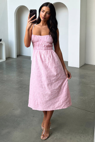 pink.midi dress Midi Dresses Mik Midi Pink Size 12 line skirt that creates Size:2 Years (10-12kg) Hollywood Romance Wedding Dresses & Bridal