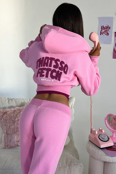 Series 5 Cropped Jacket - Pink/Burgundy – Thats So Fetch US