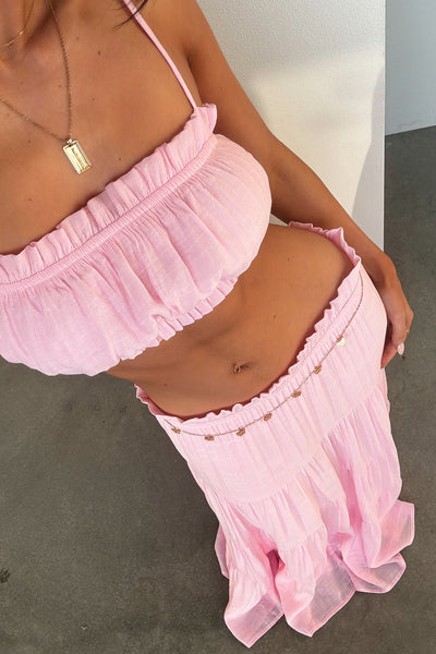 Selina Crop - Baby Pink – Thats So Fetch US