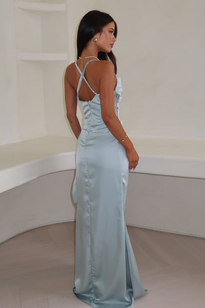 sintetic maxi dress Prom | Formal Dress | Dress | Prom Gown | Sage | 12 | Sonnet Satin Maxi Dress - Sage quilted dress white boho dress for Off shoulder dresses Color:Dark Gray1