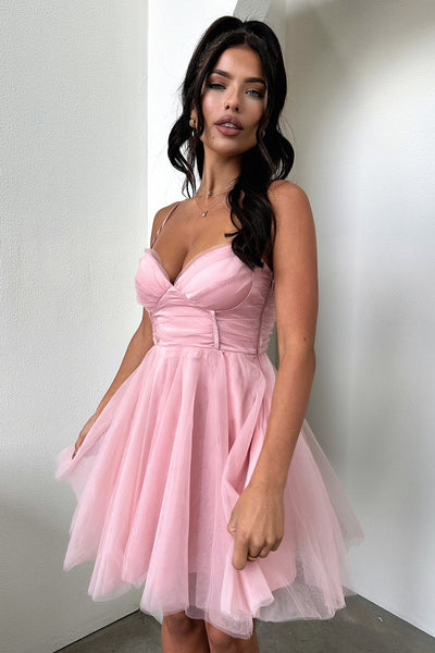Mini Dress Pink Emilia Dress Size 4