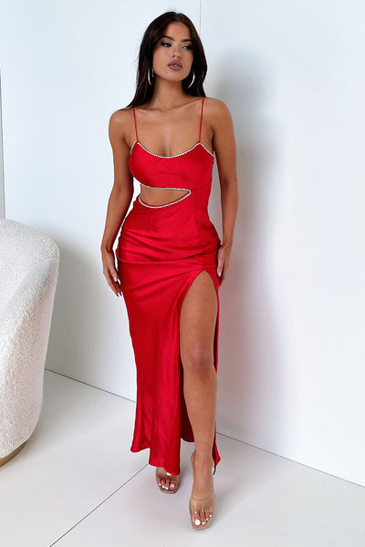 strapless open back dress Kiara Maxi Dress