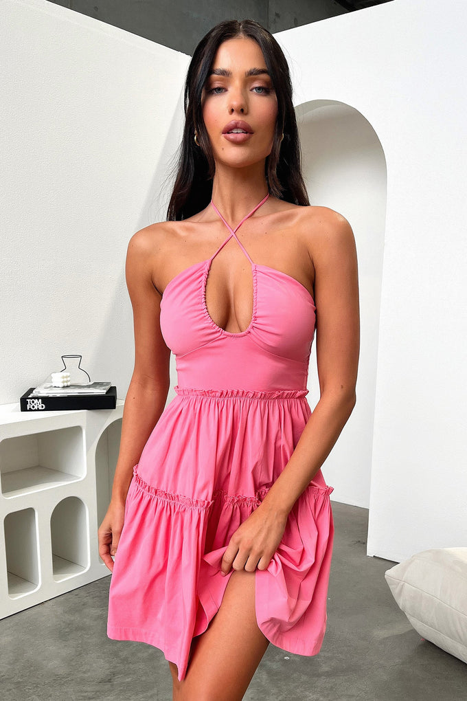 Audrina Mini Dress - Pink