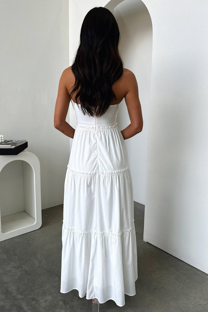 Audrina Maxi Dress - White