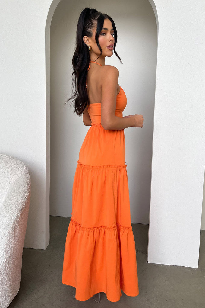 Audrina Maxi Dress - Orange