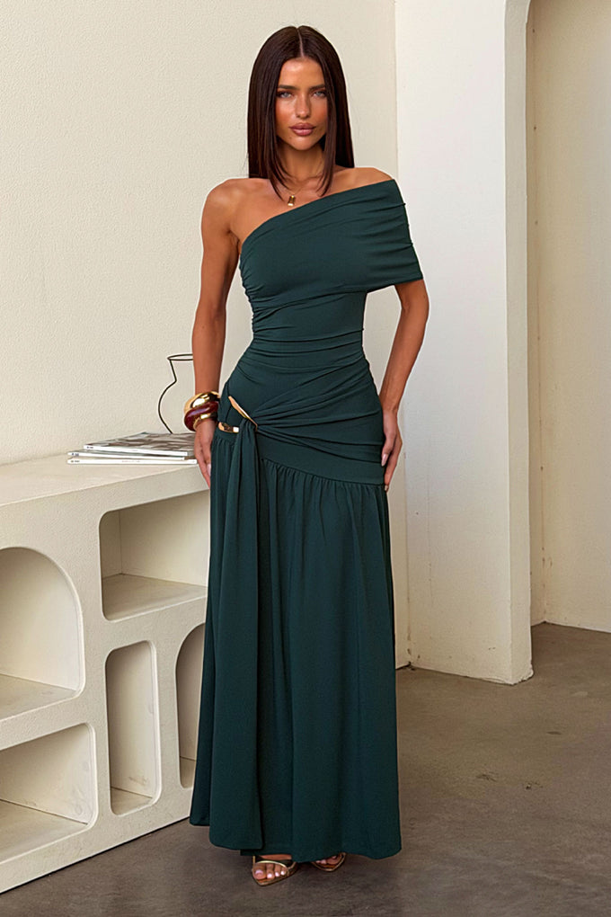 sachin and babi light blue dress Aveline Strapless Wrap Maxi Dress
