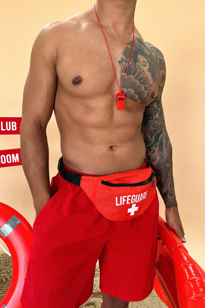 4 Piece Lifeguard Costume Kit