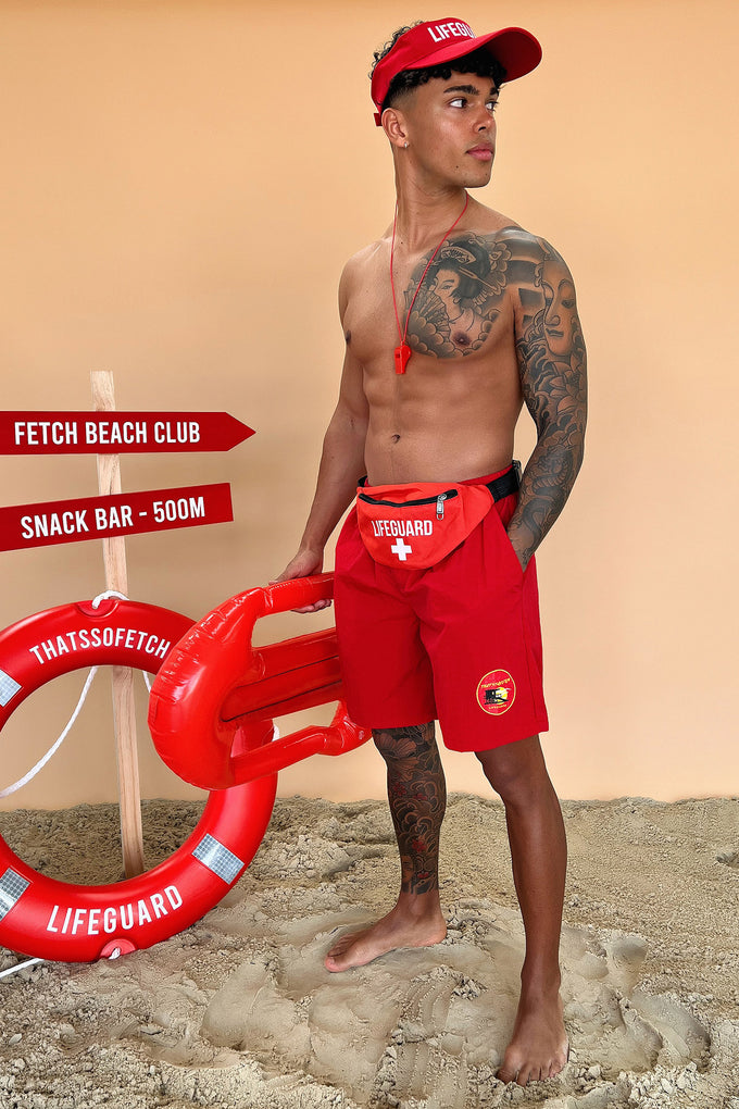 4 Piece Lifeguard Costume Kit