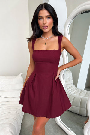 Grad Dress | Burgundy | Graduation Dress | Short Graduation Dress | Graduation Dress for Women | 10