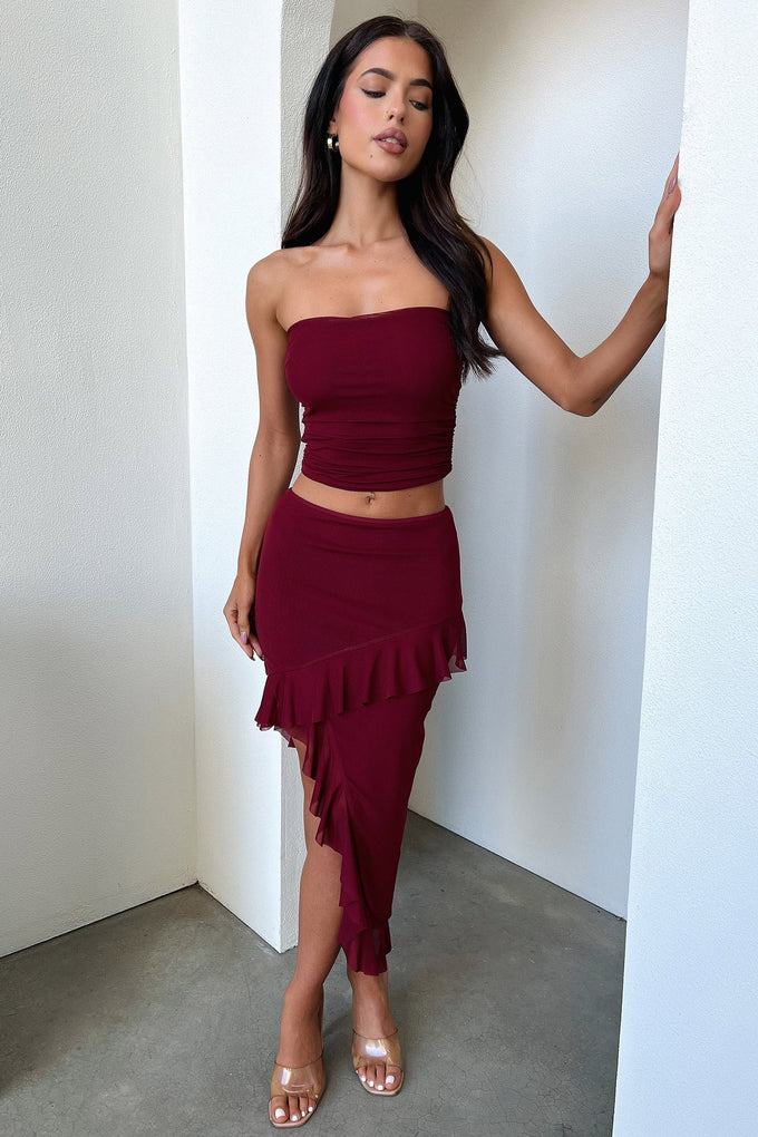 Cardona Top - Deep Red