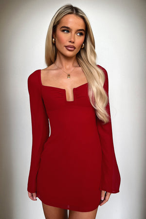 bella dress Charisma Long Sleeve Mini Dress