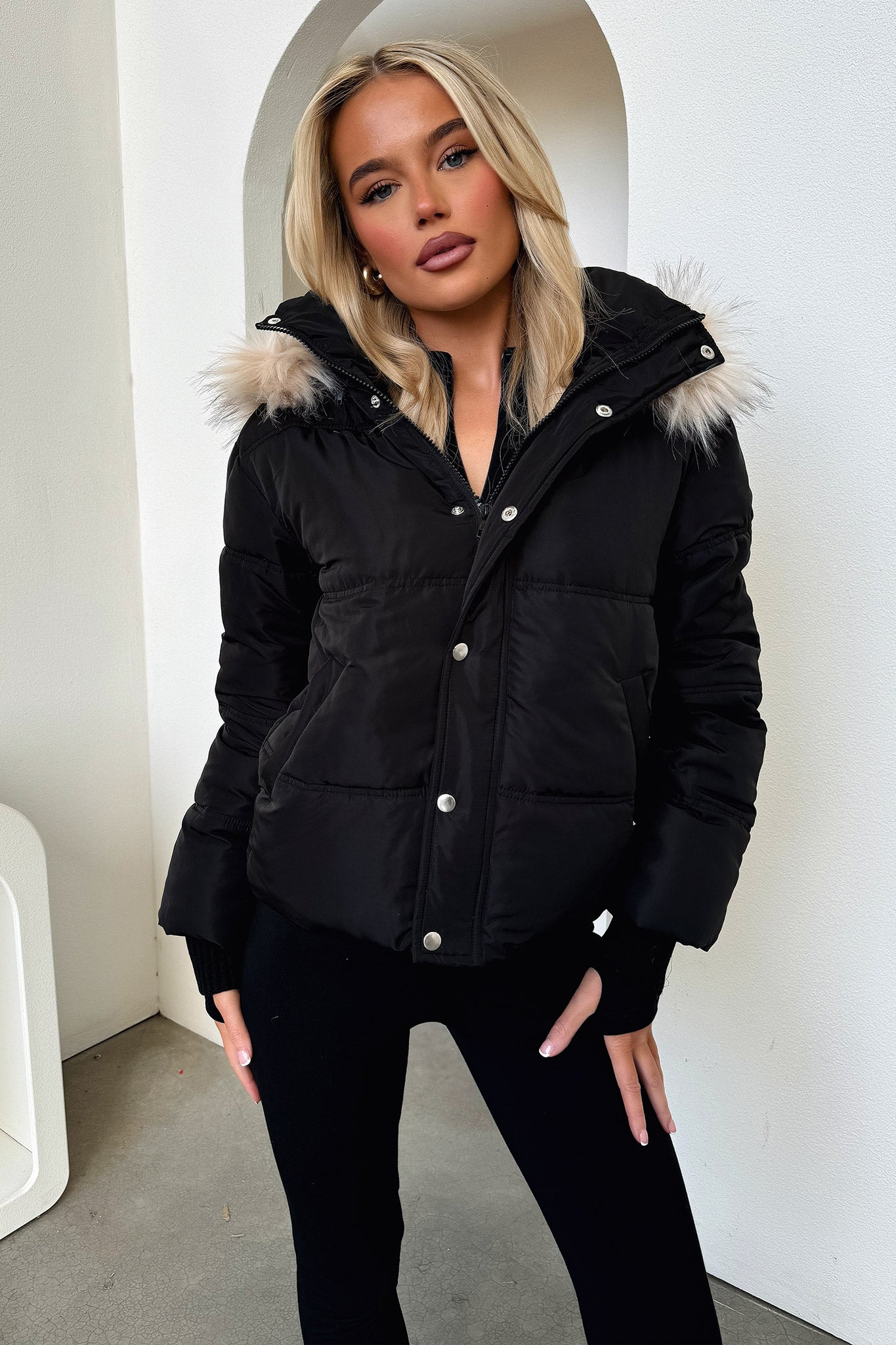 Coleman Puffer Jacket - Black – Thats So Fetch US