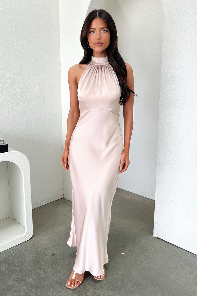 Prom Dress | Formal Dress | Maxi Dress | Prom Gown | Champagne | 0 | Daphne High Neck Maxi Dress - Champagne | That's So Fetch Prom Dress | Formal Dress | Maxi Dress | Prom Gown | Champagne | 0 | Daphne High Neck Maxi Dress - Champagne | That's So Fetch