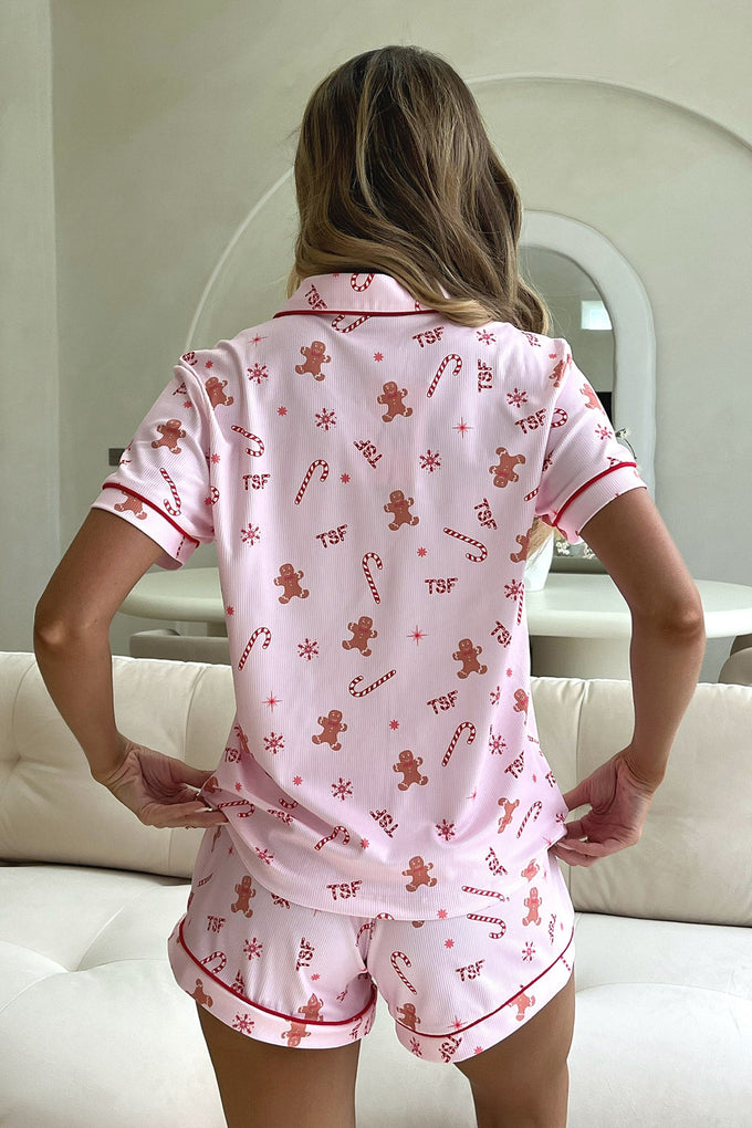 Dasher Pyjama Top - Pink