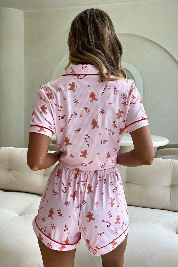 Dasher Pyjama Top - Pink