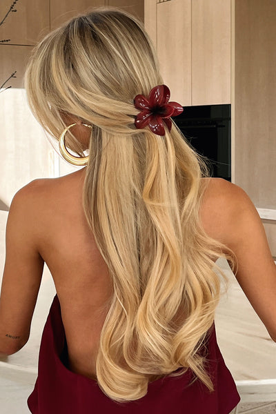 Frangi Claw Clip - Dark Red