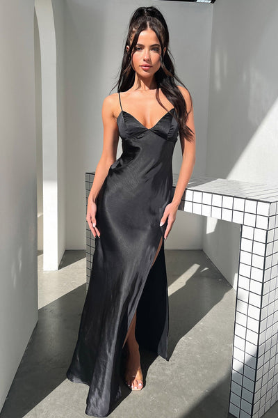 jennifer stretch satin ruched formal dress Jennifer Stretch Satin Ruched Formal Dress