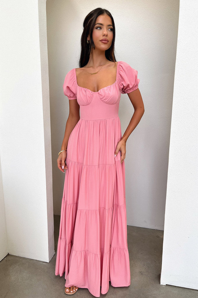 Levona Maxi Dress - Rose