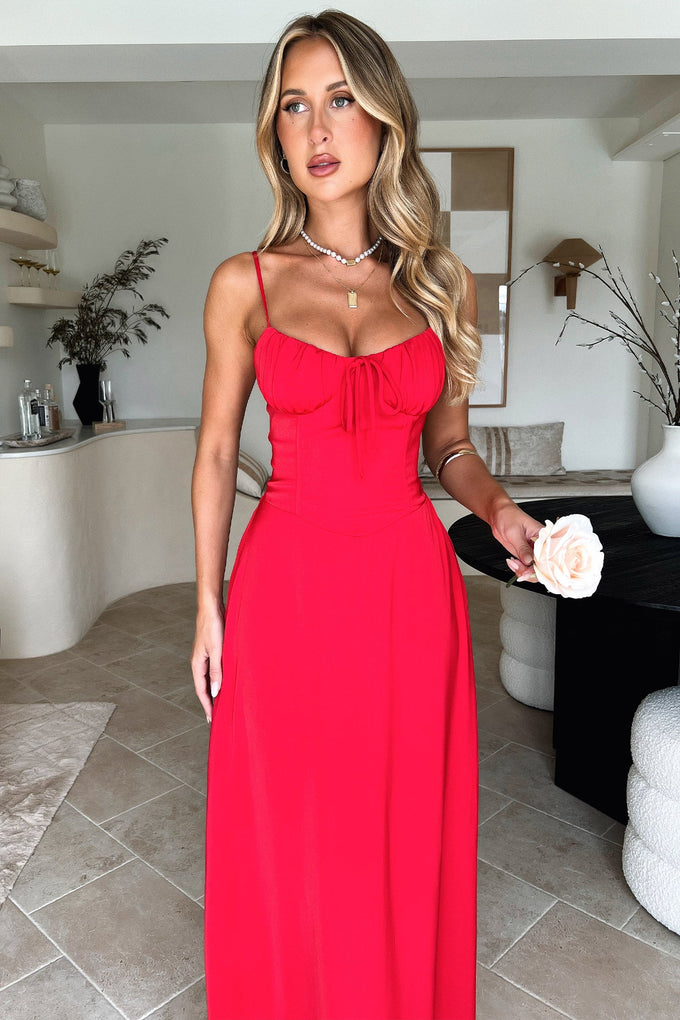 Magdalena Maxi Dress - Red – Thats So Fetch US