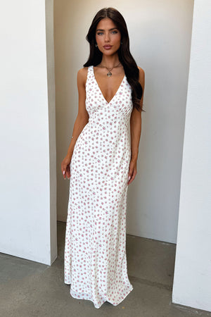 Thats So Fetch | Naf V-Neck Maxi Dress | Rose Floral