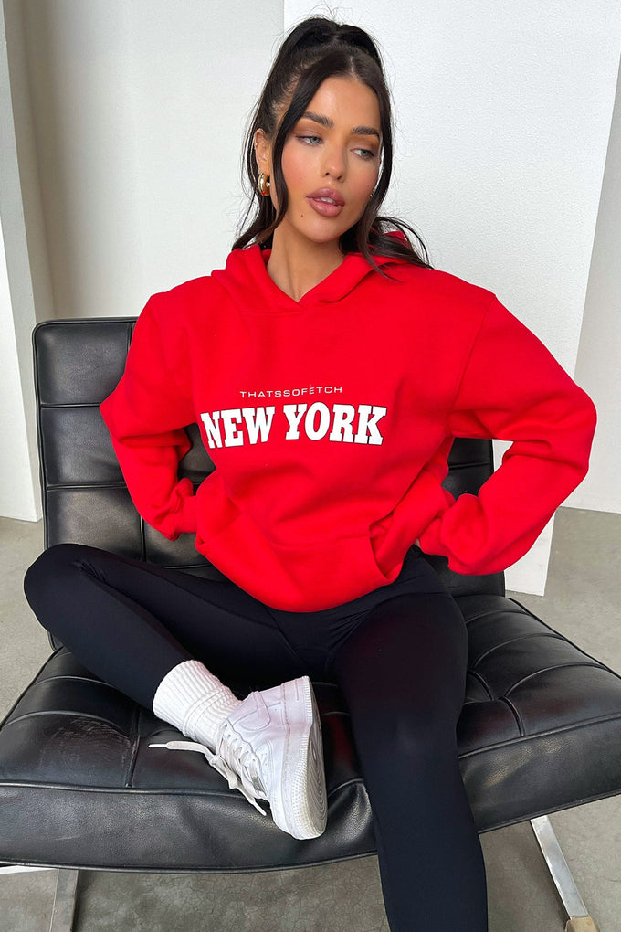Sweaters / Jumpers New York Hoodie - Red S/M