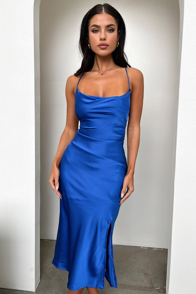 Olivia Midi Dress - Royal Blue