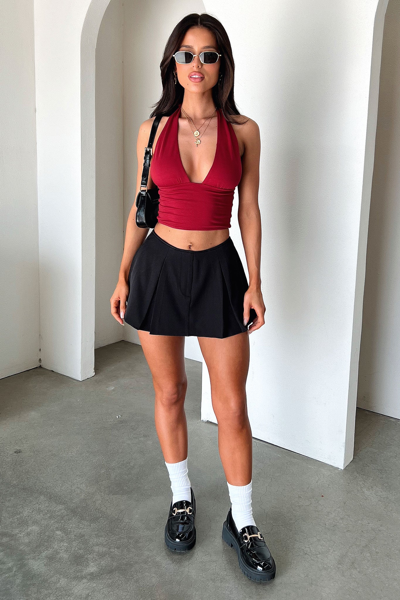 Orita Pleated Mini Skirt - Black – Thats So Fetch US