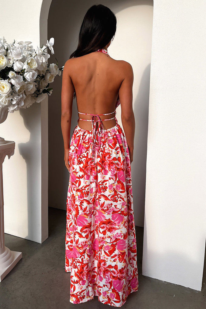 Arien Maxi Dress - Pink Floral