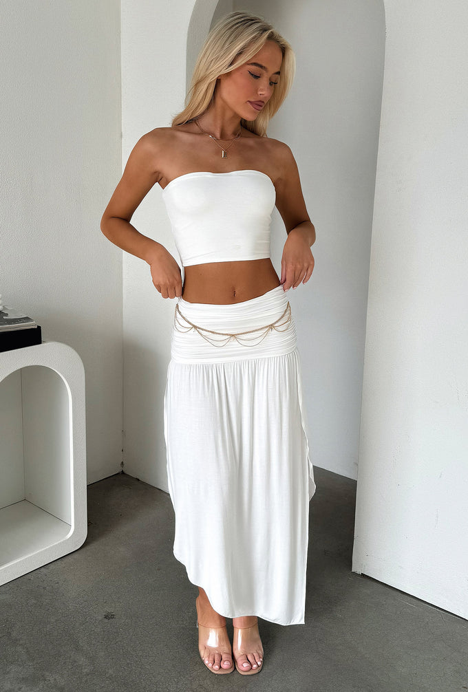Rosalia Maxi Skirt - White