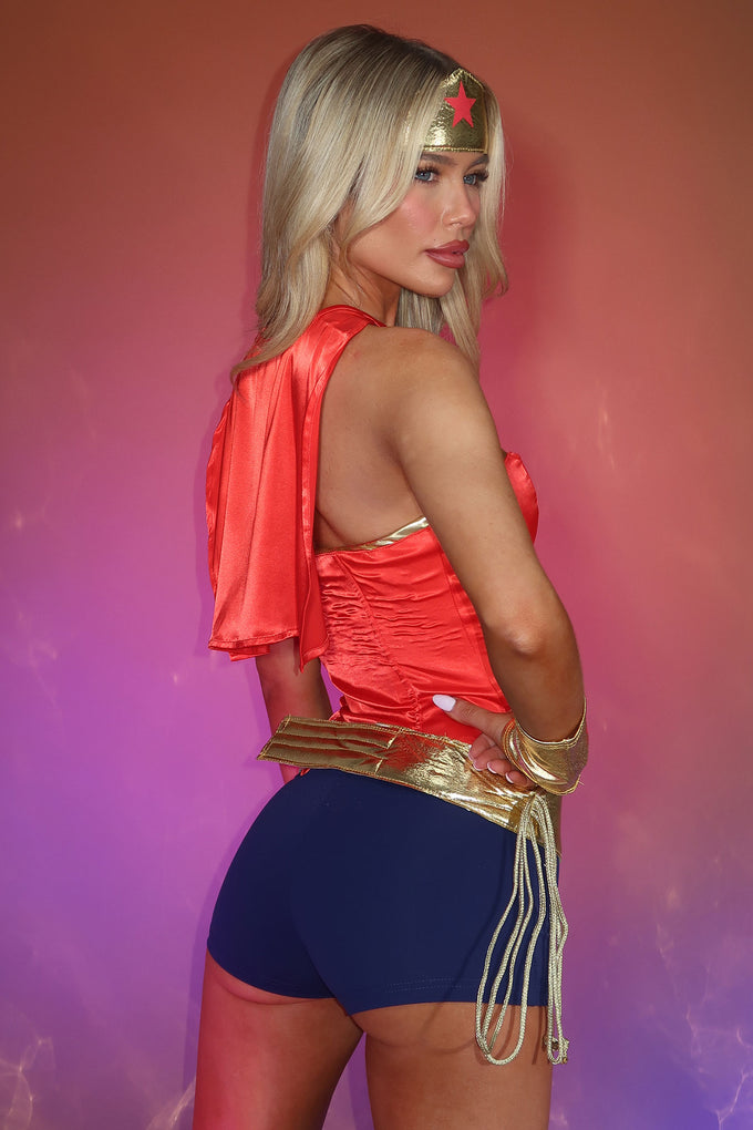 Justice Served 3 Piece Set - Red/Navy