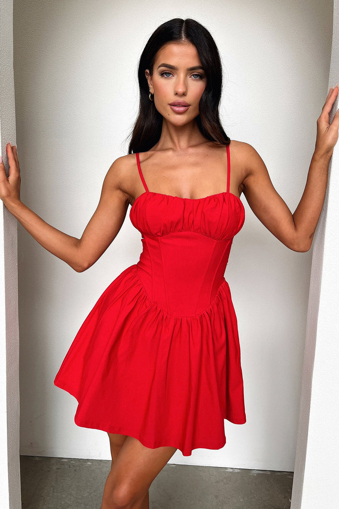 Zanaya Dress - Red