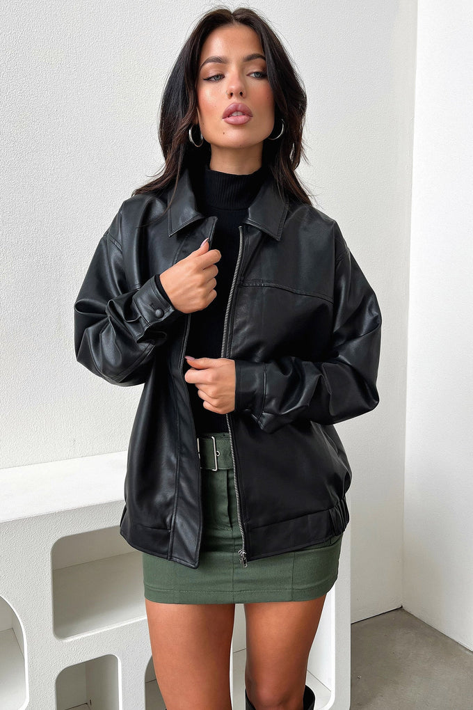 Zeroni Bomber Jacket - Black – Thats So Fetch US