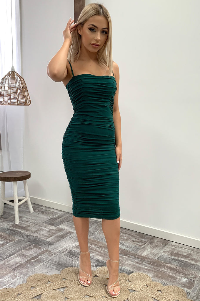 Zena Midi Dress - Emerald