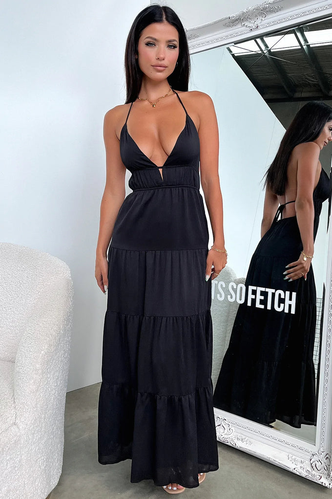 Amalie Maxi Dress - Black