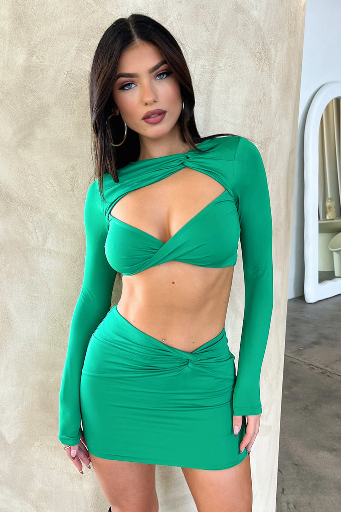 Anesha Mini Skirt - Green