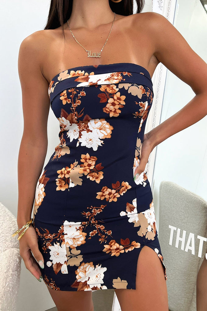 Charms Dress - Navy Floral