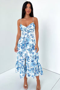 Dilara Maxi Dress - Blue Floral – Thats So Fetch US