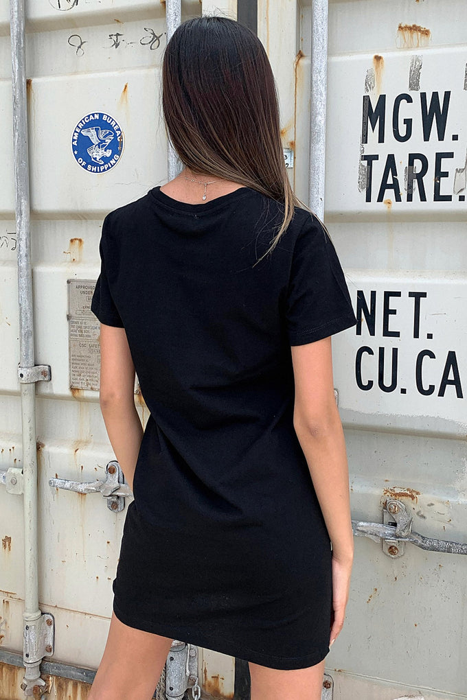 Femme T-shirt Dress - Black