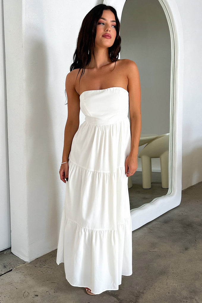 Hailey Maxi Dress - White