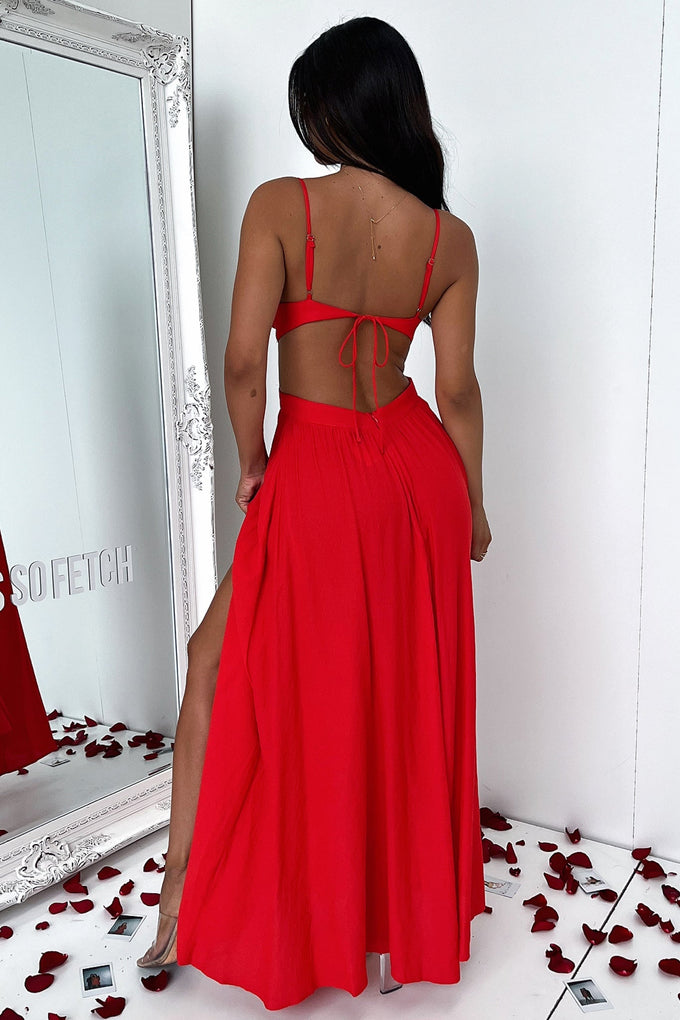 Kritika Maxi Dress - Red